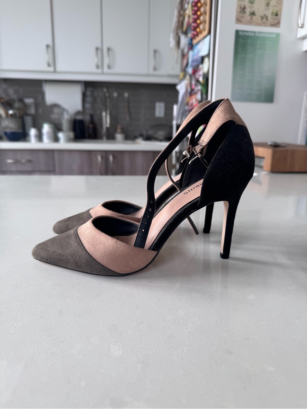 Call It Spring Two-Tone Pointed Stiletto Heels - size 7
